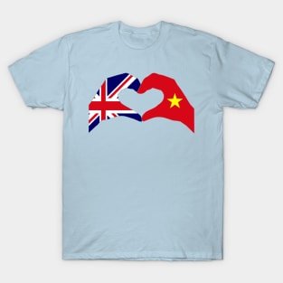 We Heart UK & Vietnam Patriot Flag Series T-Shirt
